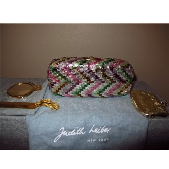 Judith Leiber Mini Handbag Bag Miniaudiere Crystal - Picture 7 of 8